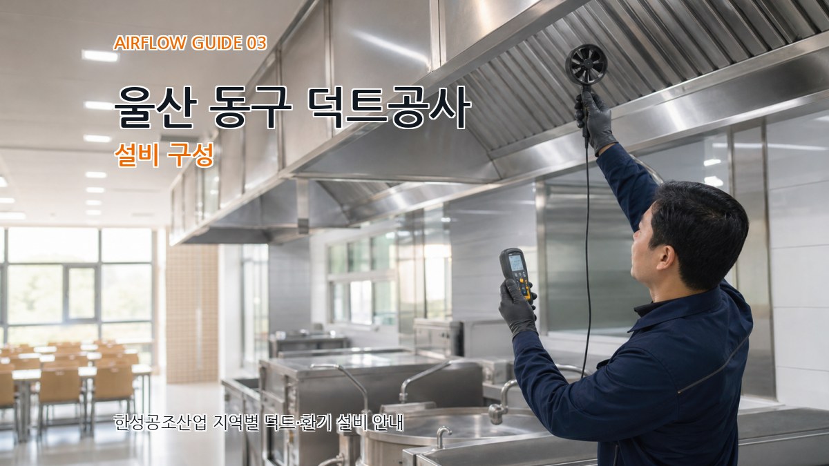 울산 동구 덕트공사 설비 구성