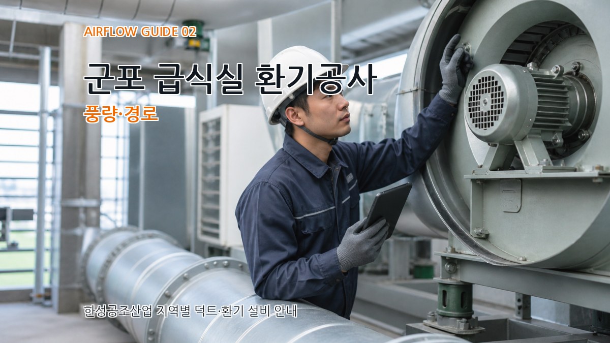 군포 급식실 환기공사 풍량·경로