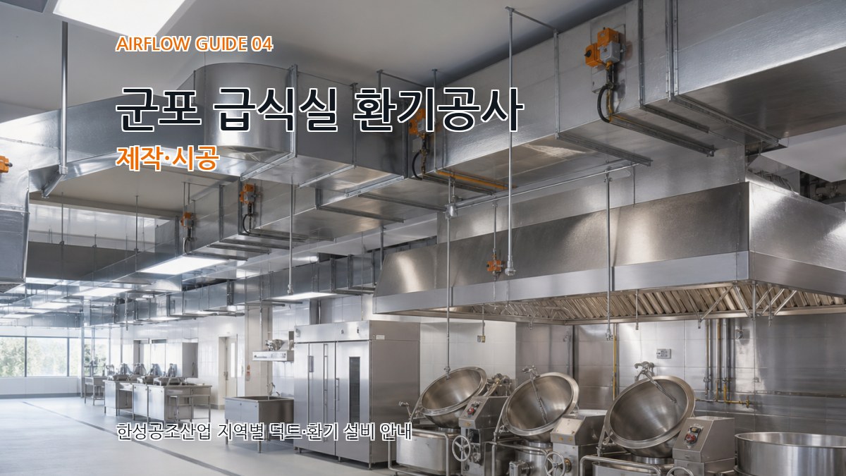 군포 급식실 환기공사 제작·시공
