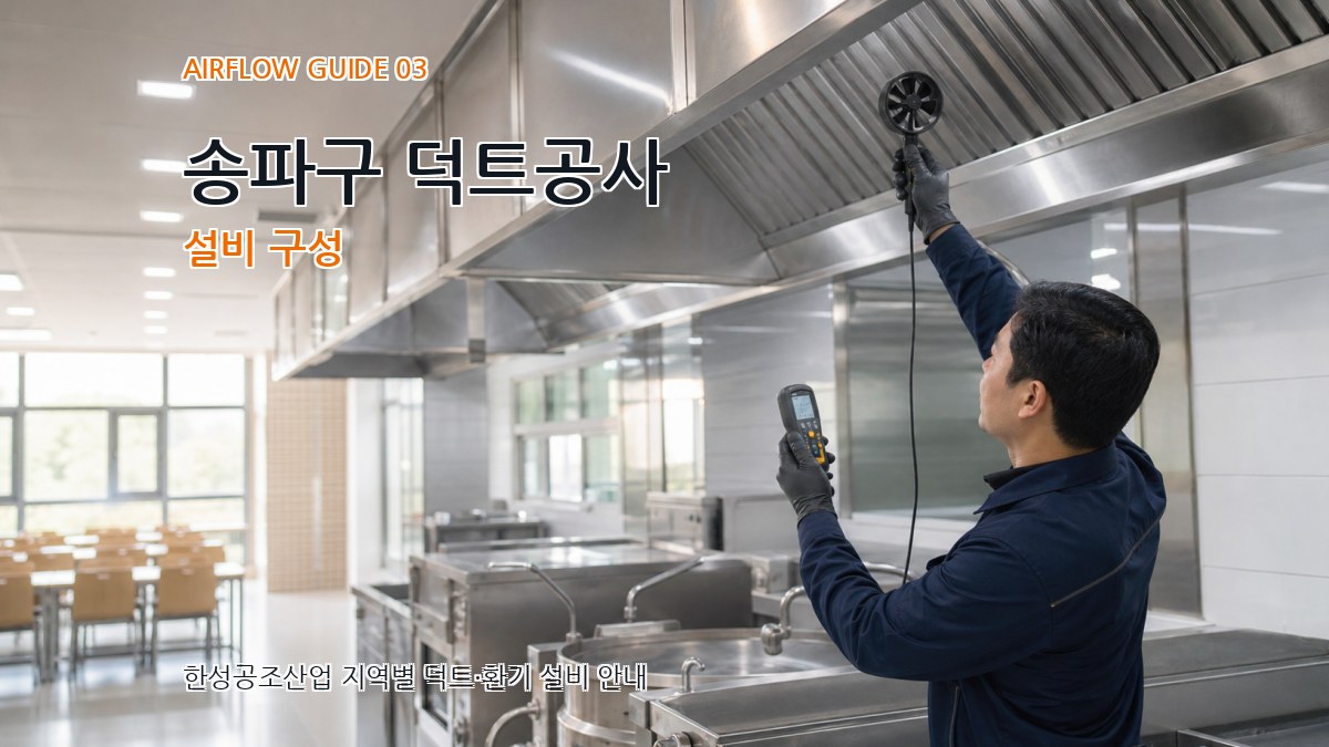송파구 덕트공사 설비 구성
