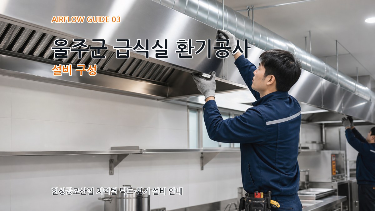 울주군 급식실 환기공사 설비 구성