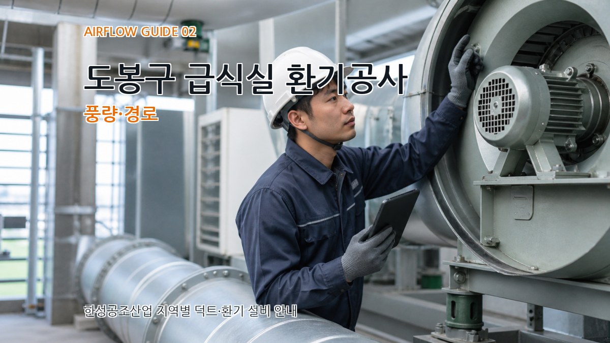 도봉구 급식실 환기공사 풍량·경로