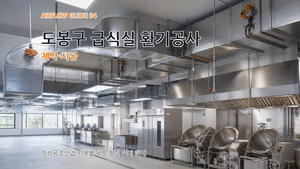 도봉구 급식실 환기공사 제작·시공