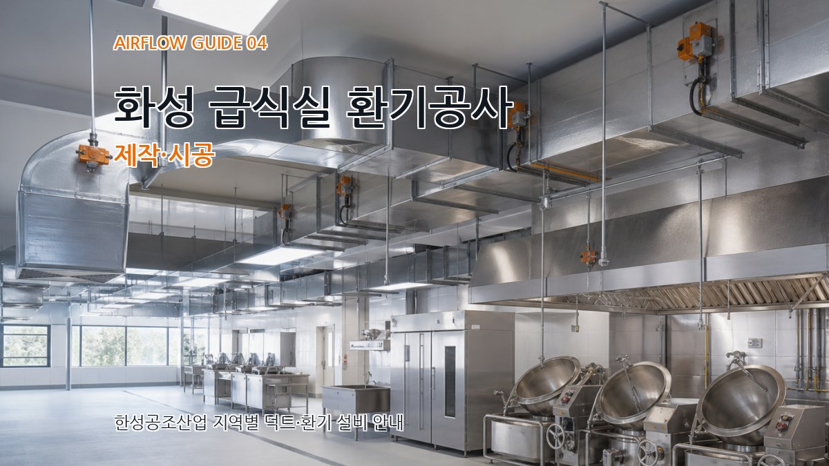 화성 급식실 환기공사 제작·시공
