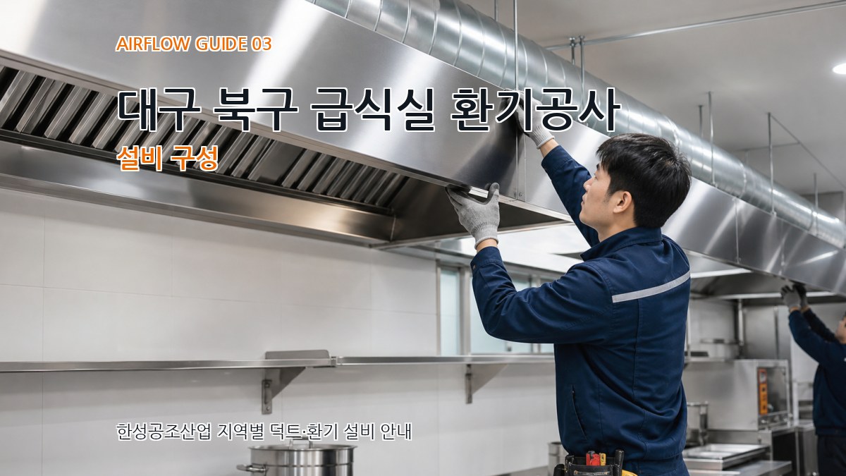 대구 북구 급식실 환기공사 설비 구성