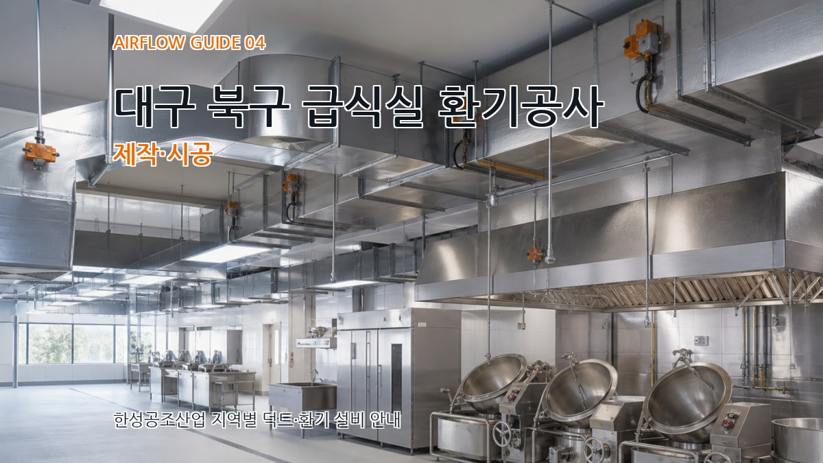대구 북구 급식실 환기공사 제작·시공