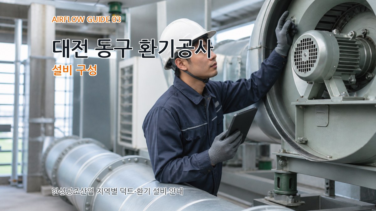 대전 동구 환기공사 설비 구성