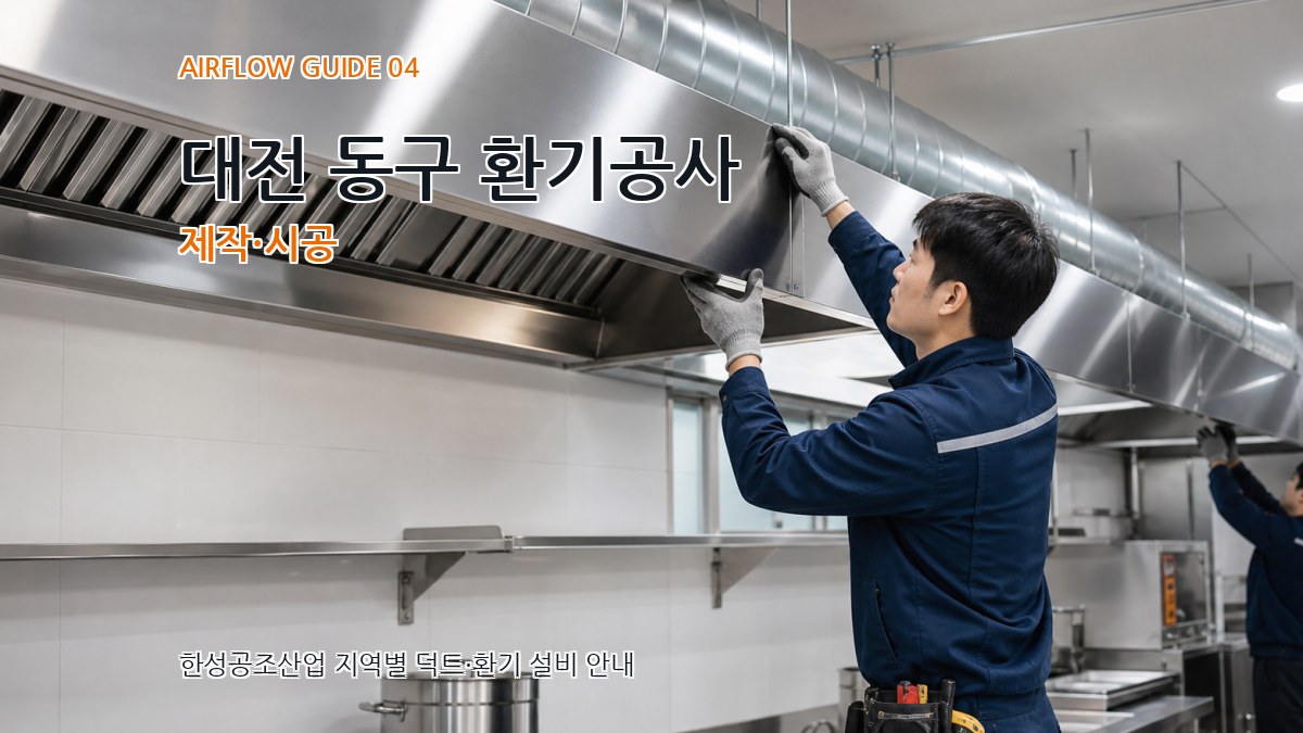 대전 동구 환기공사 제작·시공