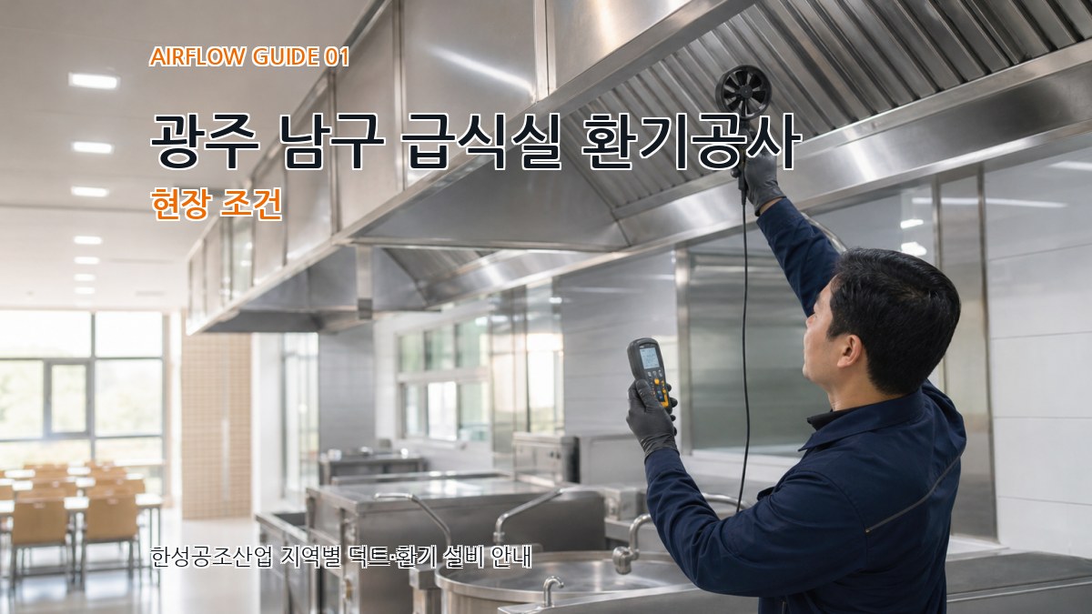 광주 남구 급식실 환기공사