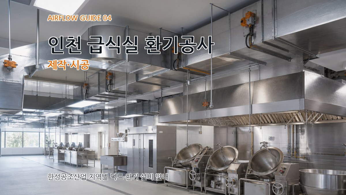 인천 급식실 환기공사 제작·시공