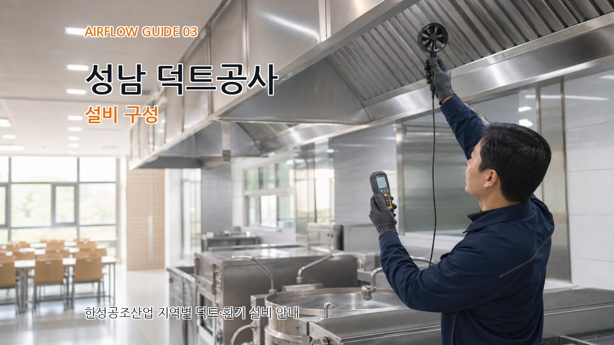 성남 덕트공사 설비 구성