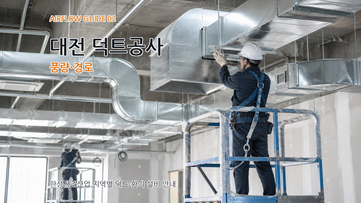 대전 덕트공사 풍량·경로