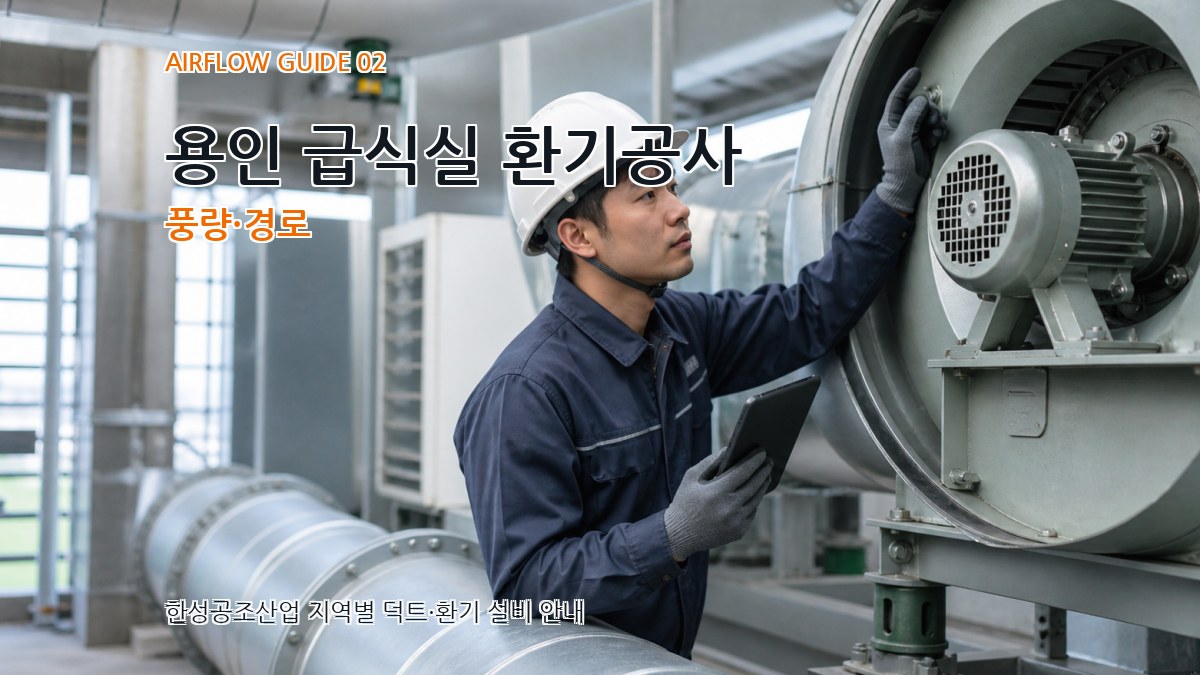 용인 급식실 환기공사 풍량·경로