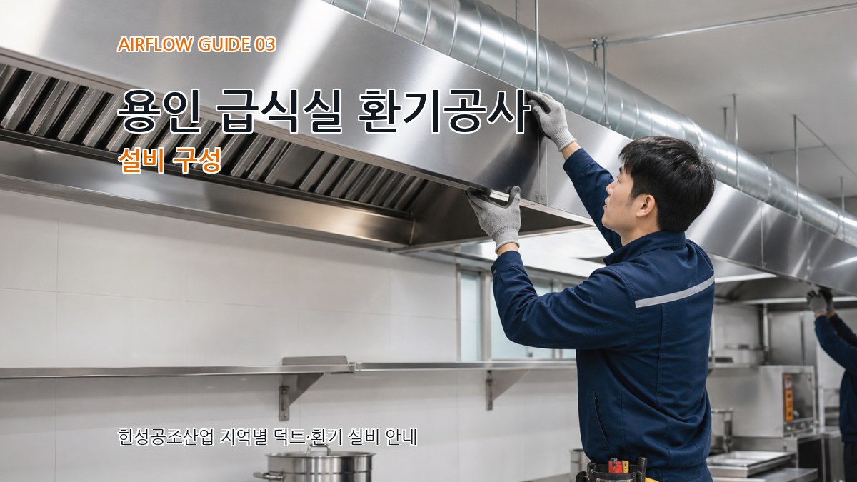용인 급식실 환기공사 설비 구성