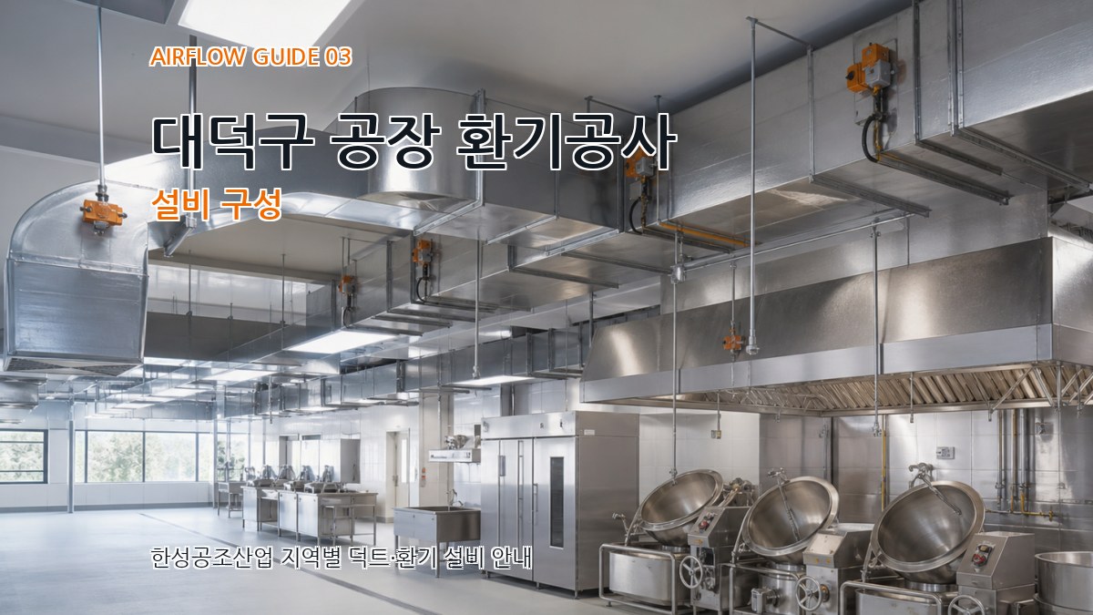 대덕구 공장 환기공사 설비 구성