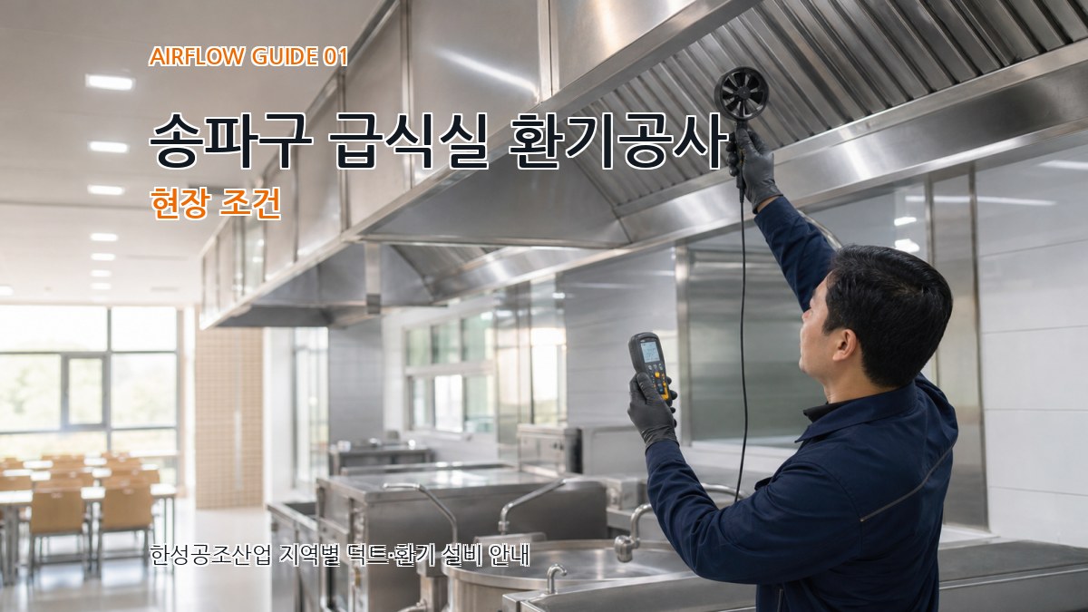 송파구 급식실 환기공사