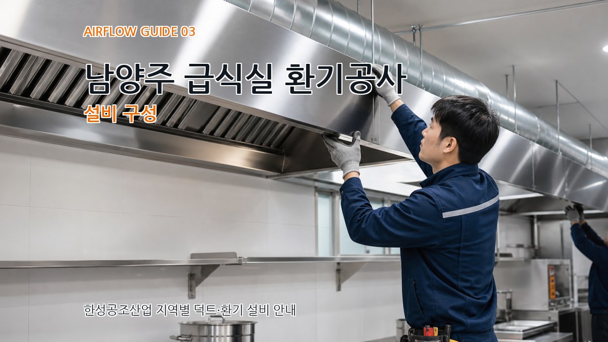 남양주 급식실 환기공사 설비 구성