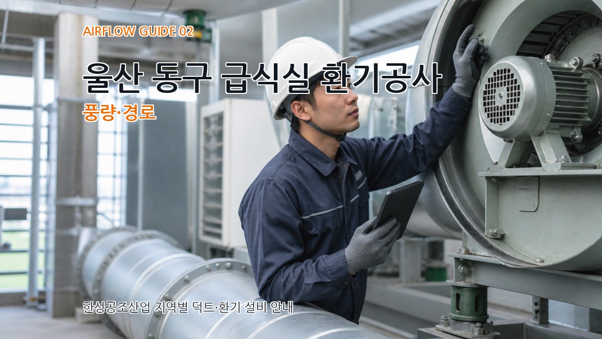 울산 동구 급식실 환기공사 풍량·경로