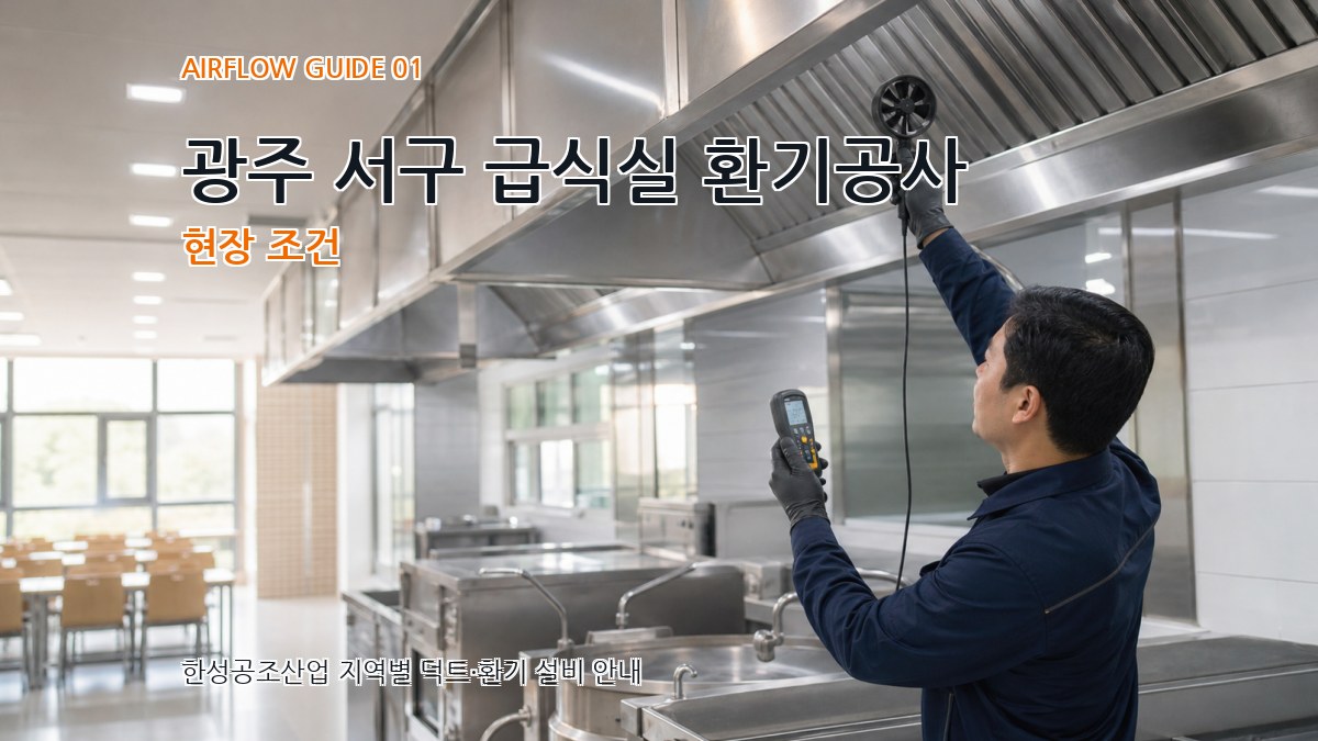 광주 서구 급식실 환기공사