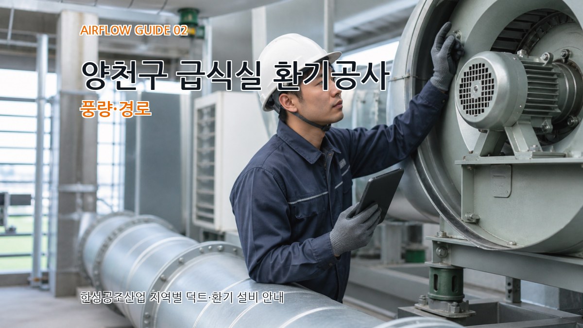 양천구 급식실 환기공사 풍량·경로