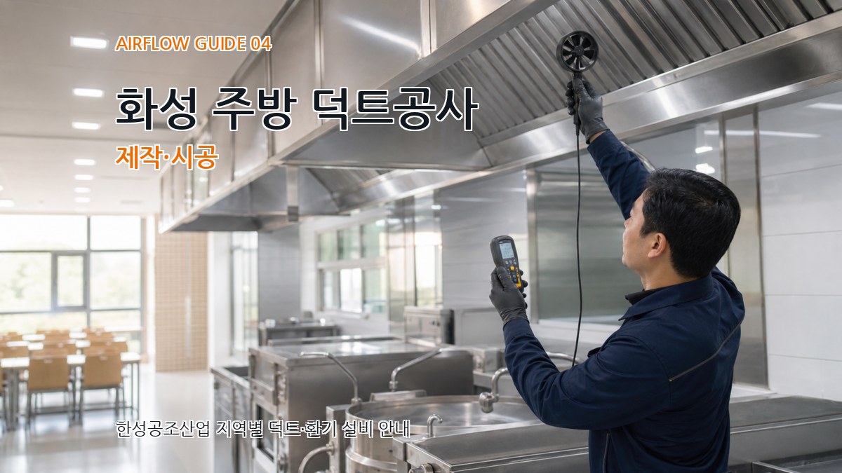 화성 주방 덕트공사 제작·시공