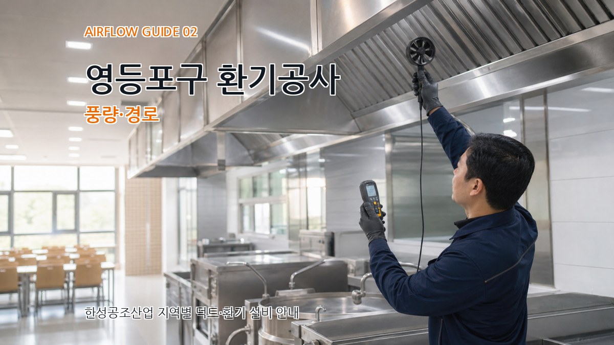 영등포구 환기공사 풍량·경로