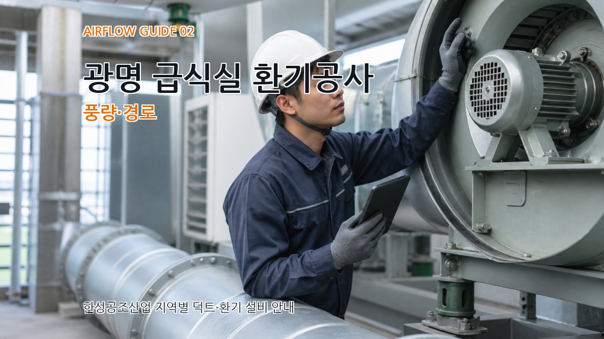 광명 급식실 환기공사 풍량·경로