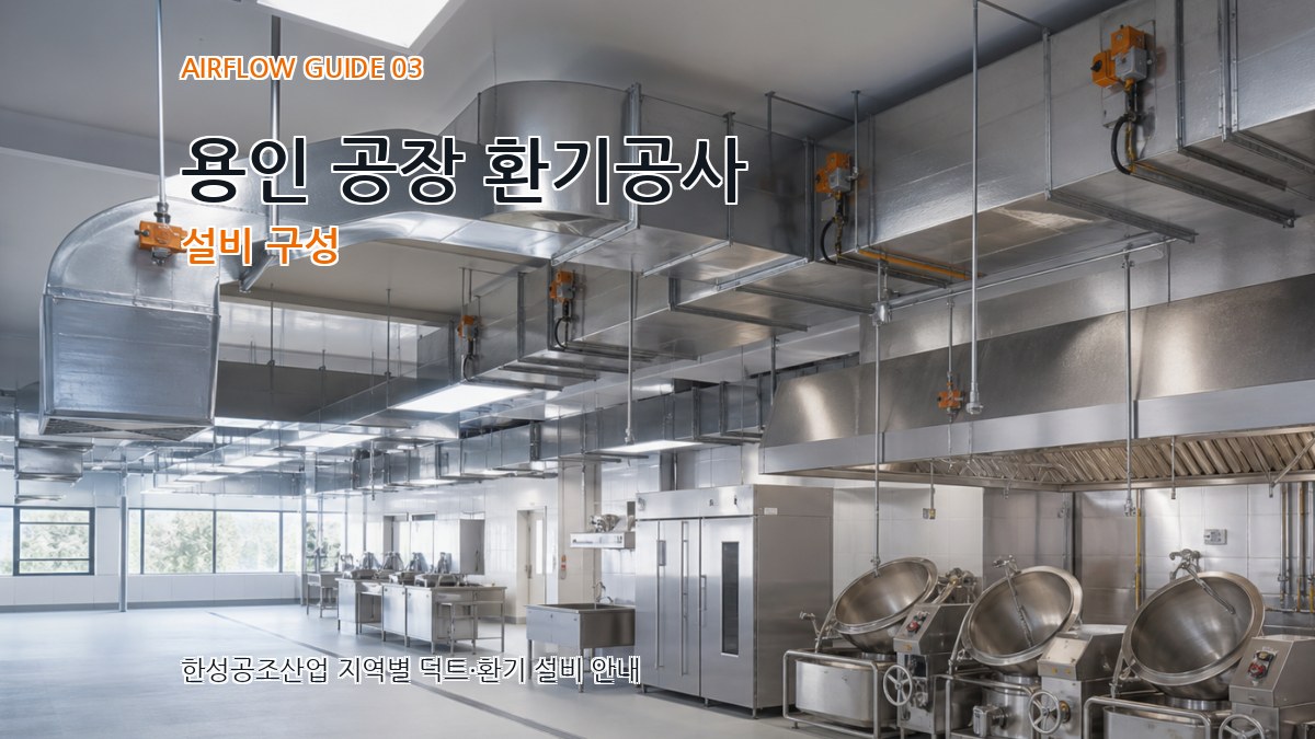 용인 공장 환기공사 설비 구성