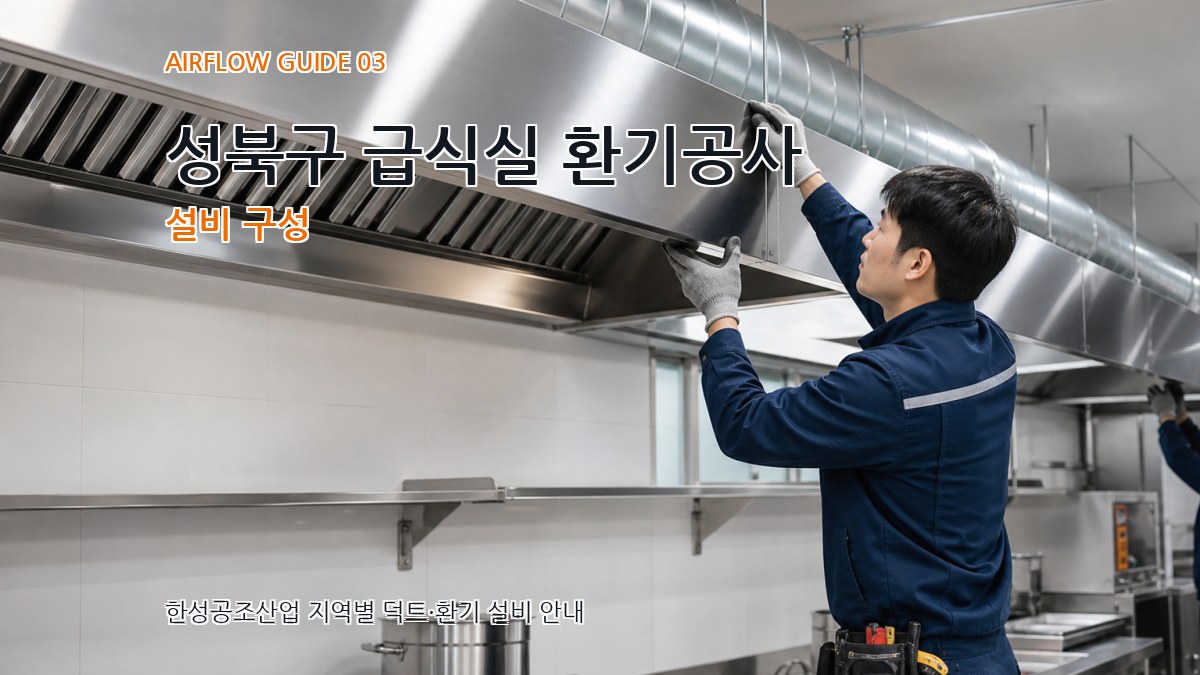 성북구 급식실 환기공사 설비 구성
