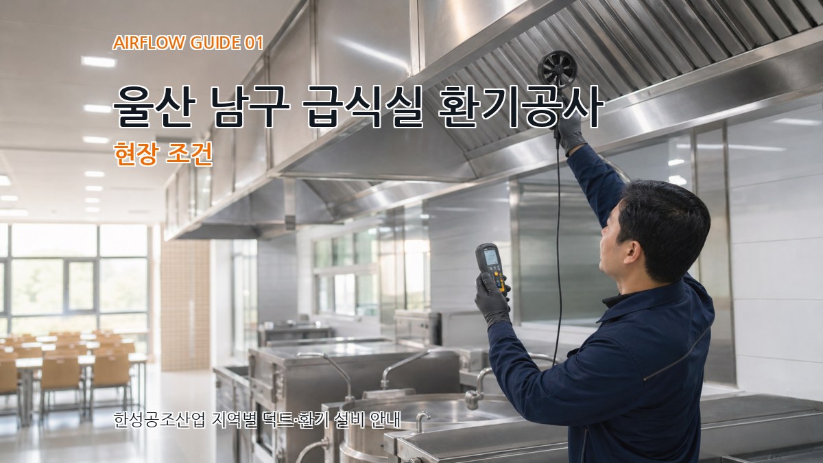 울산 남구 급식실 환기공사