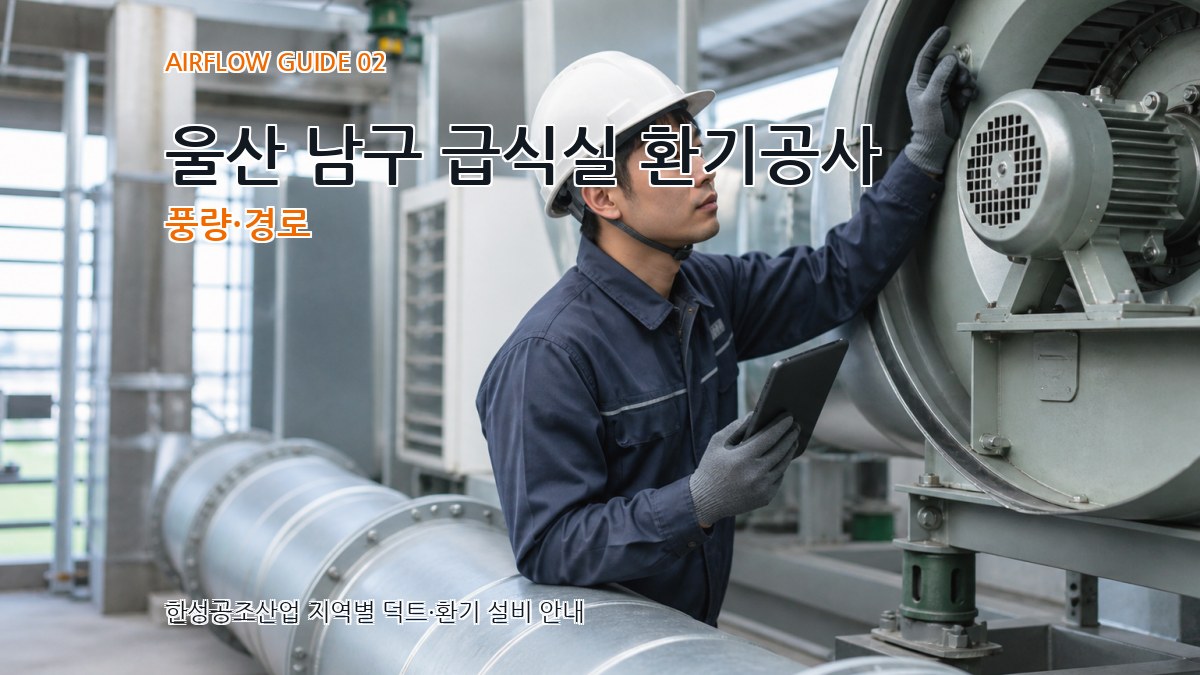 울산 남구 급식실 환기공사 풍량·경로