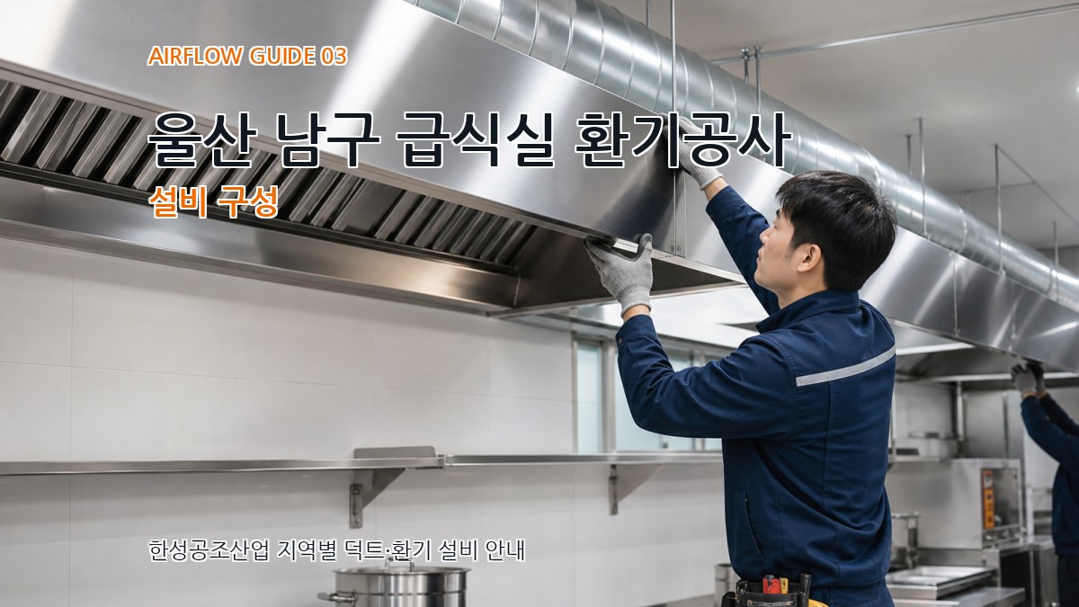 울산 남구 급식실 환기공사 설비 구성