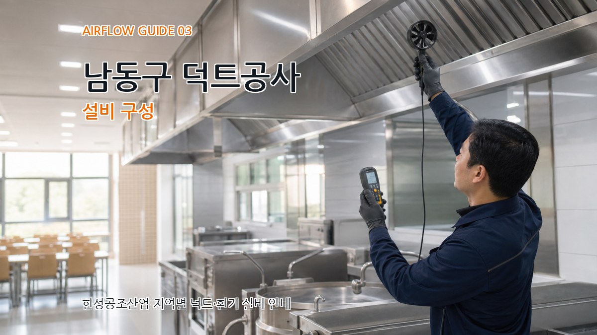 남동구 덕트공사 설비 구성