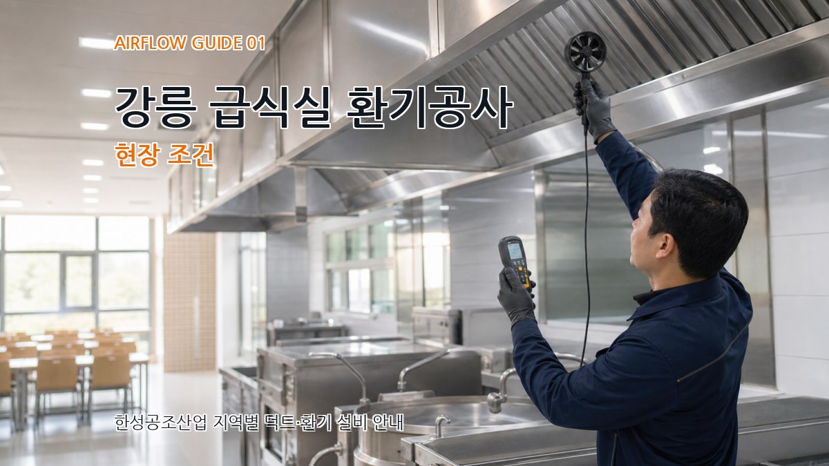 강릉 급식실 환기공사