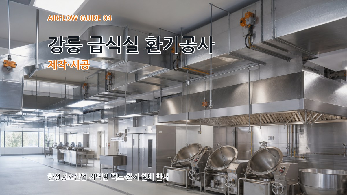 강릉 급식실 환기공사 제작·시공