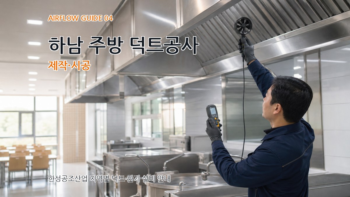하남 주방 덕트공사 제작·시공