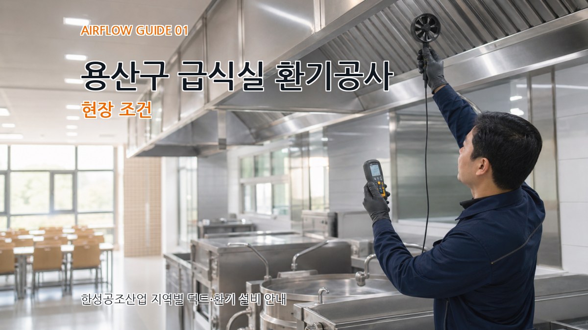 용산구 급식실 환기공사