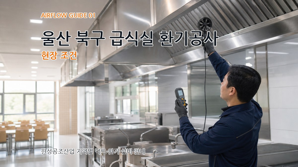 울산 북구 급식실 환기공사