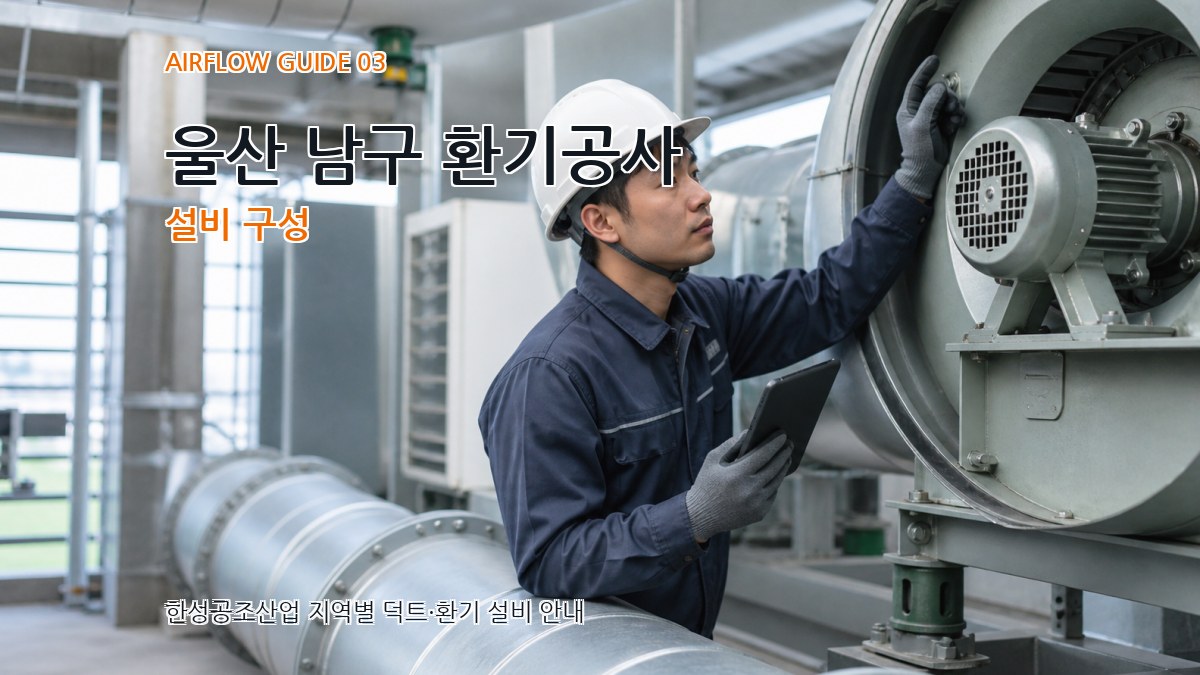 울산 남구 환기공사 설비 구성