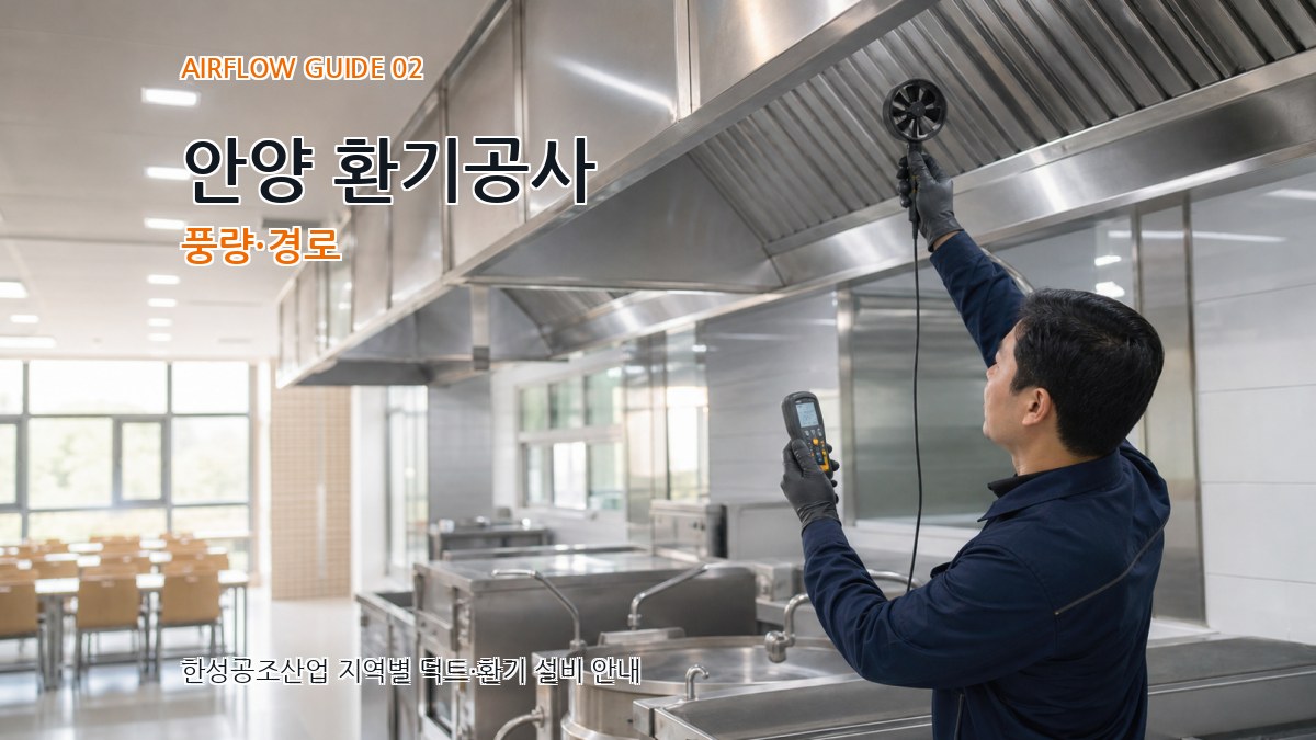 안양 환기공사 풍량·경로