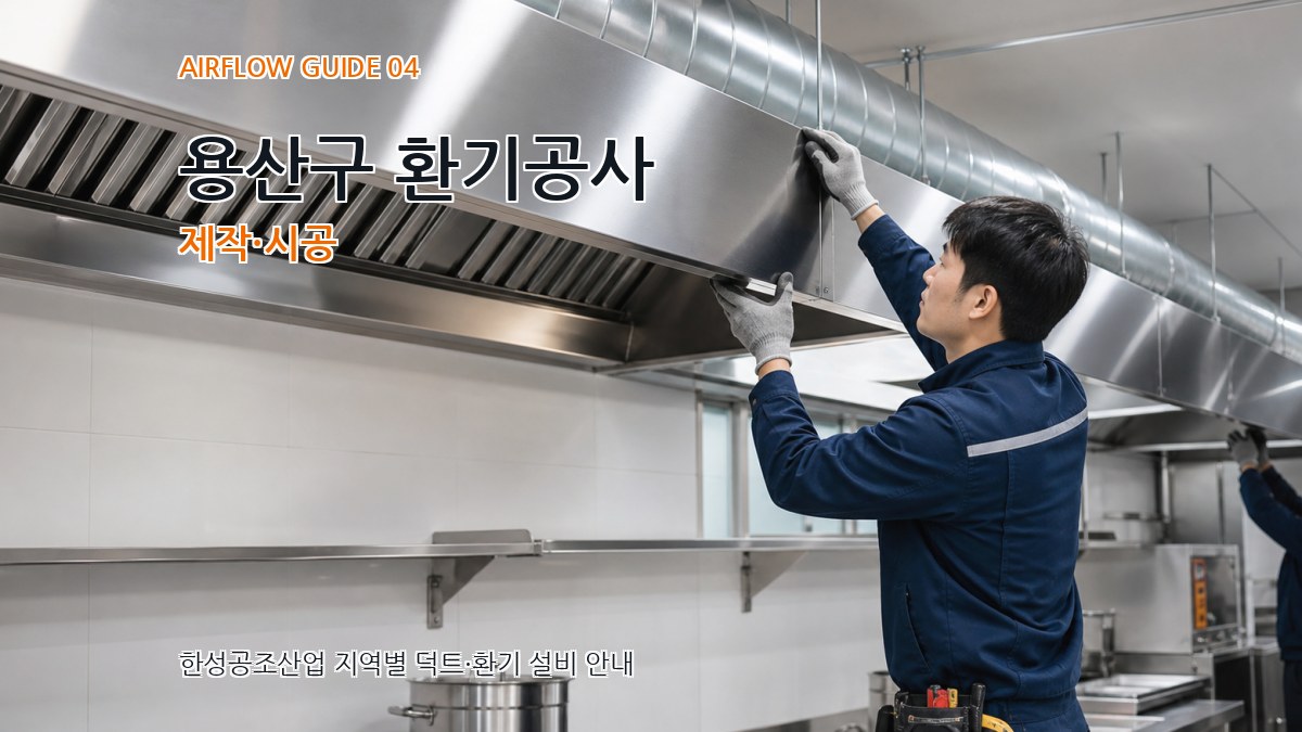 용산구 환기공사 제작·시공