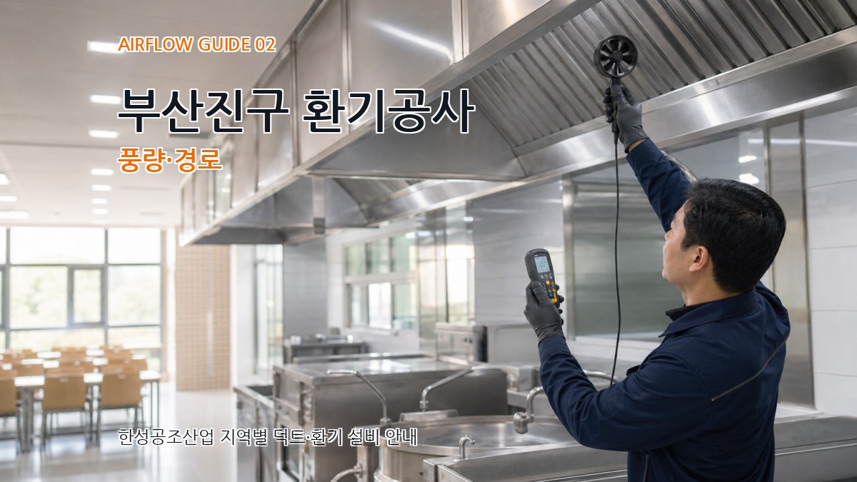부산진구 환기공사 풍량·경로