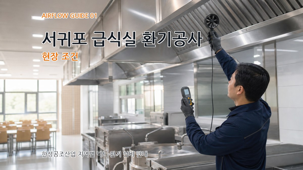 서귀포 급식실 환기공사