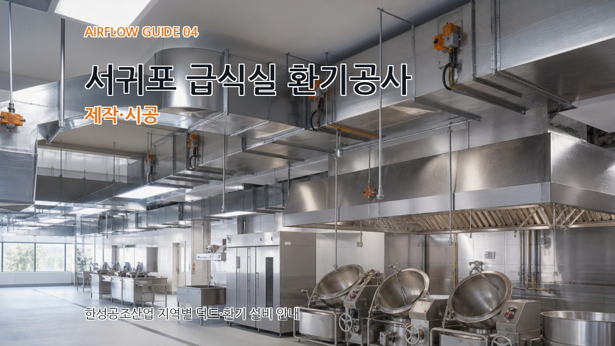 서귀포 급식실 환기공사 제작·시공
