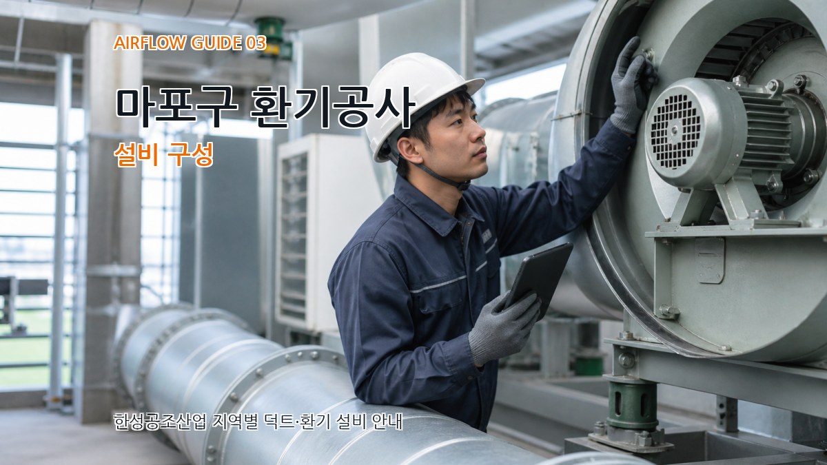 마포구 환기공사 설비 구성