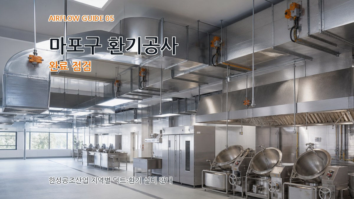 마포구 환기공사 완료 점검