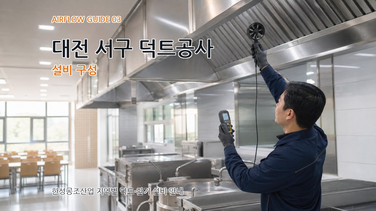 대전 서구 덕트공사 설비 구성
