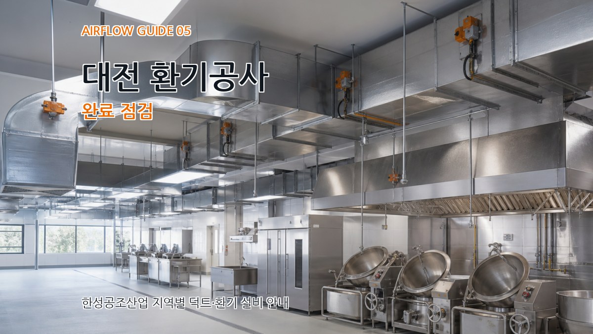 대전 환기공사 완료 점검