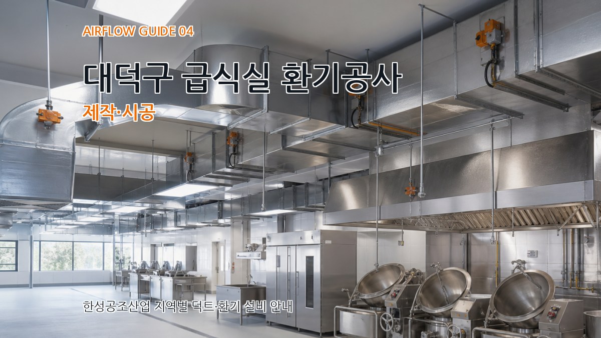 대덕구 급식실 환기공사 제작·시공