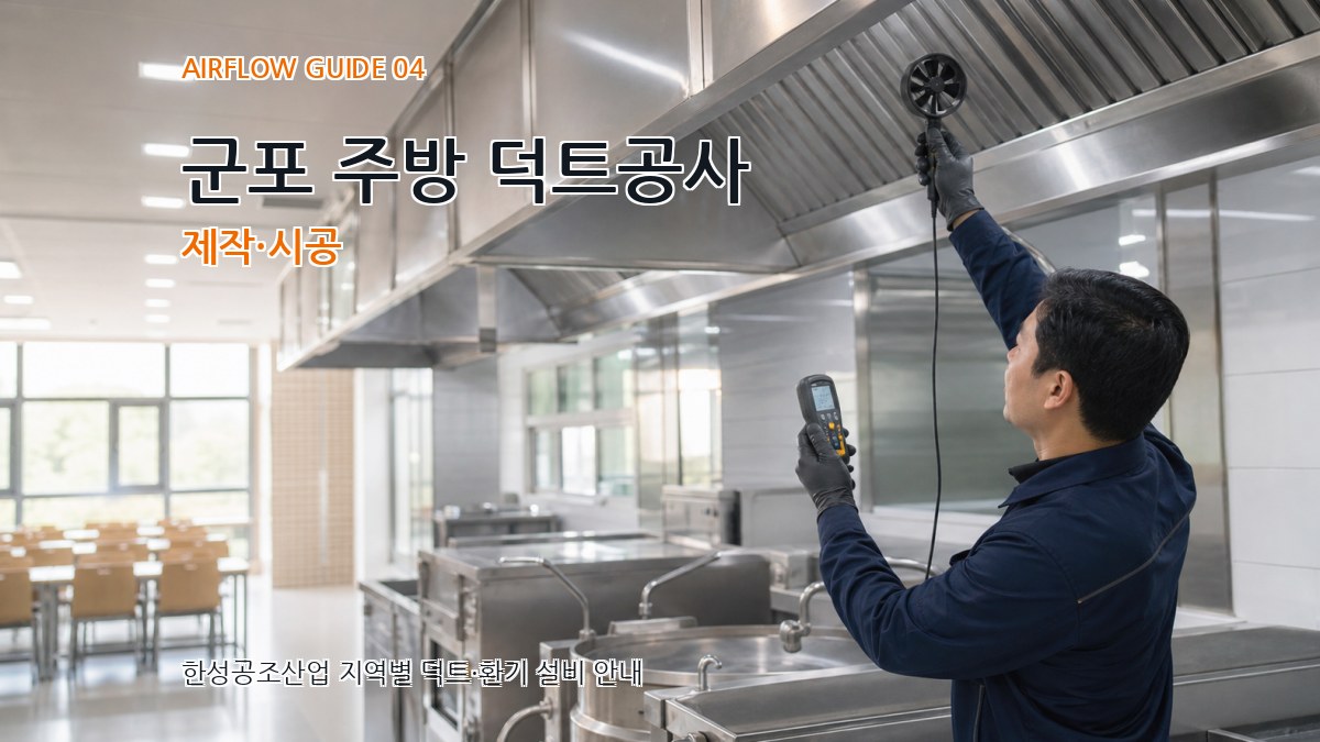 군포 주방 덕트공사 제작·시공